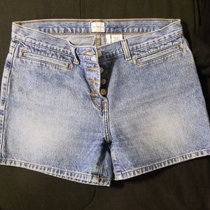 Calvin Klein button fly jean shorts